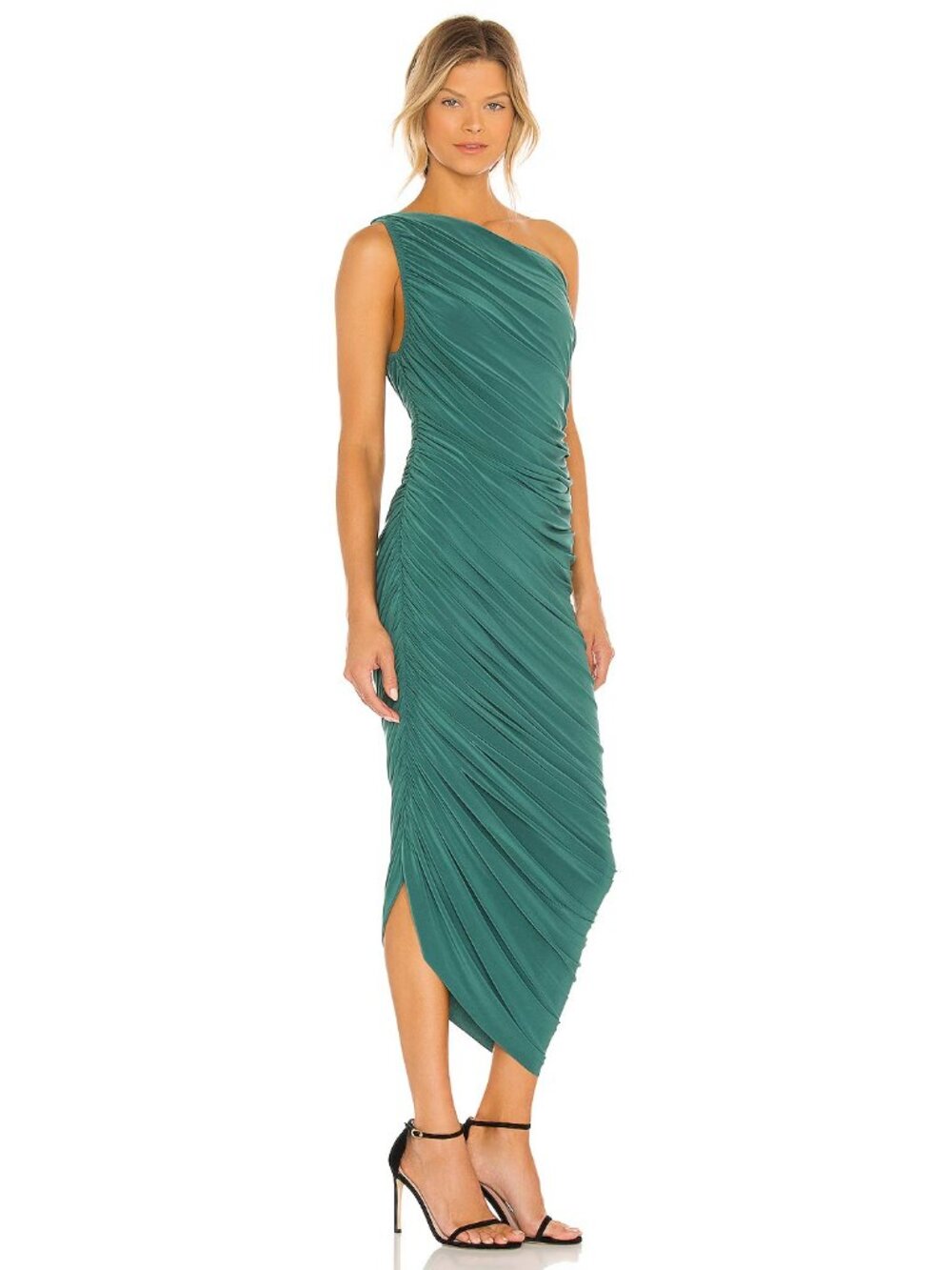 Norma Kamali Diana Gown Mountain Green - Picture 2 of 3